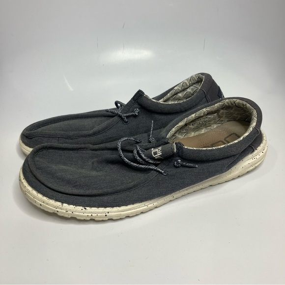 Hey Dude Wally loafers size 14 chambray blue mirage - Picture 1 of 7